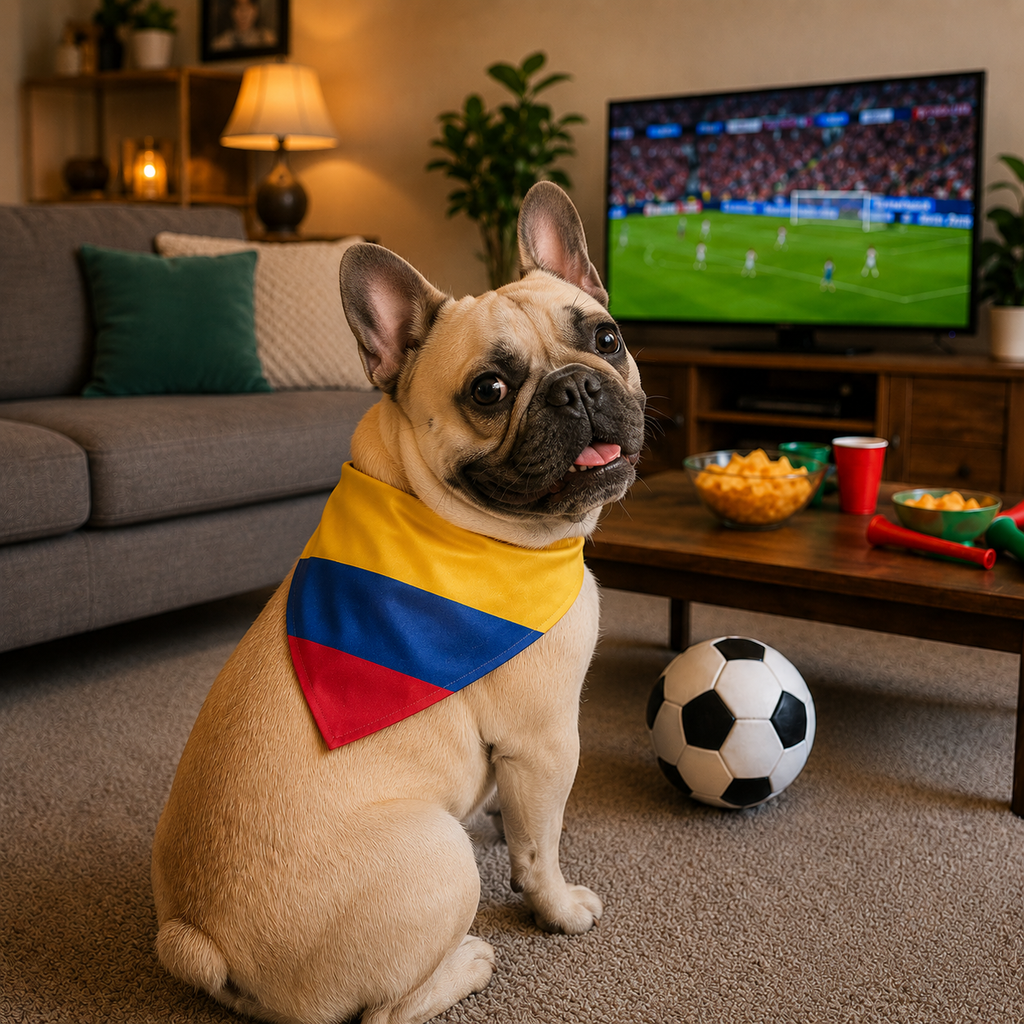 Customizable World Cup 2026 Dog Bandana | Soccer Pet Flag Accessory
