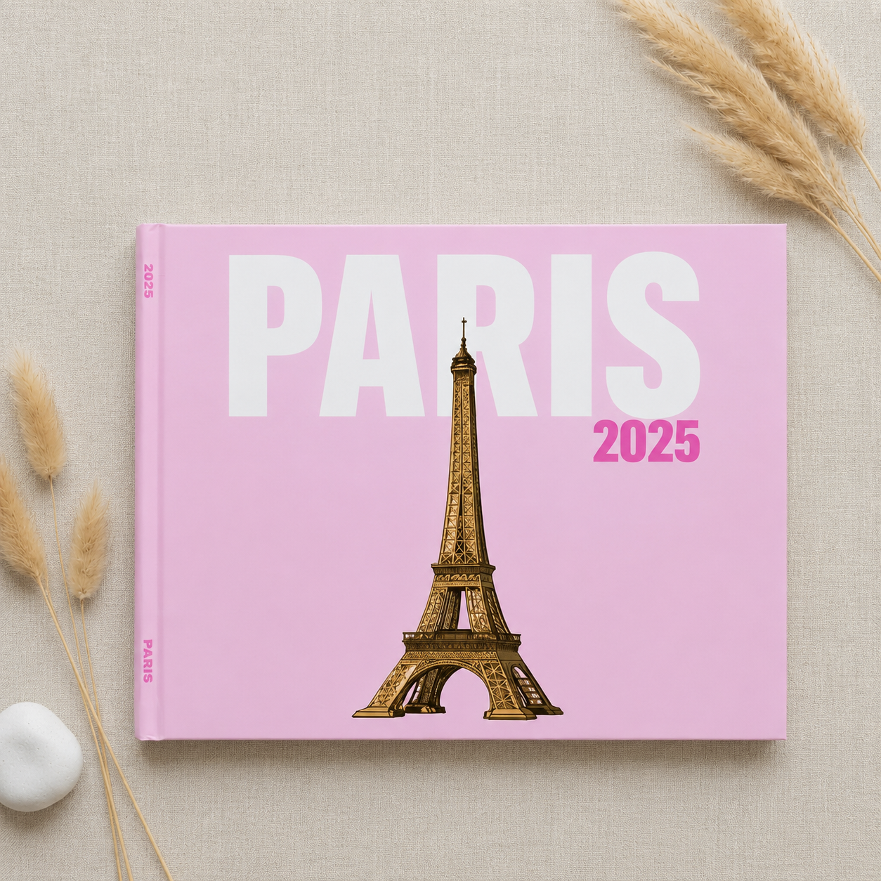 Custom Paris Photo Book | Personalized Hardcover Travel Keepsake | 24 Pages | 3 Cover Color