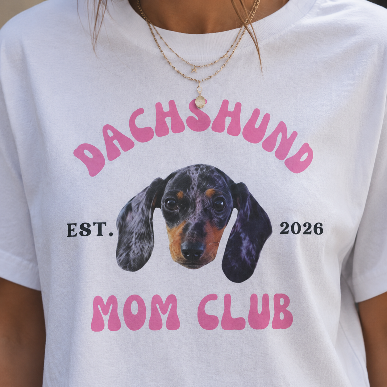 Dog Mom Club Crop Tee | Personalized Breed &  Est Year Shirt | Dog Lover Gift XS-2XL