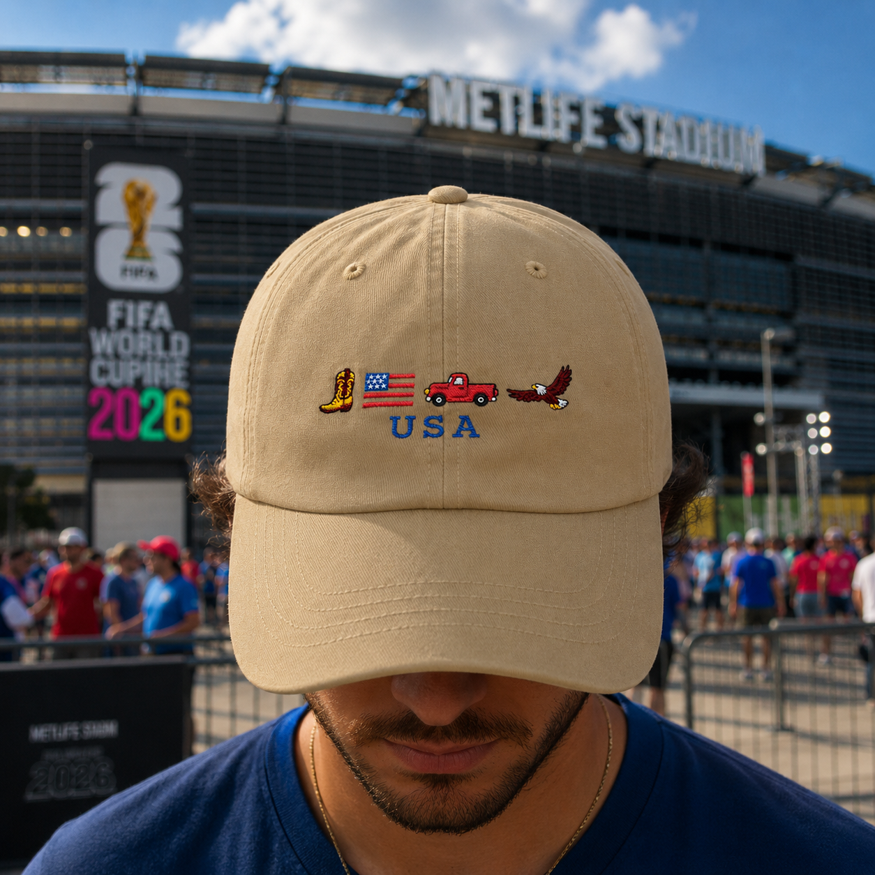 USA Embroidered Dad Hat | Patriotic American  Baseball Cap | 4th of July Hat | Americana Style Cap