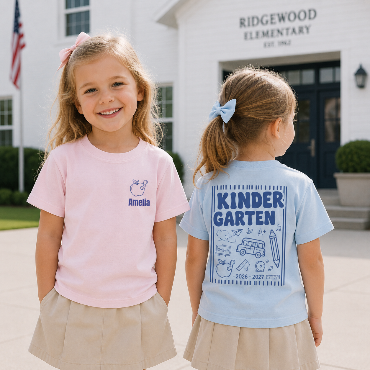 Custom Back to School Shirt for Kids – Personalized Name, Kindergarten Toddler Tee, Sizes up to 6T