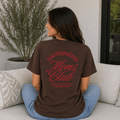 Caffeinated Moms Club T-Shirt | Personalized Mom Year Tee, Coffee Lover Mom Shirt custom personalized gift - AURIA CUSTOM PRINTS