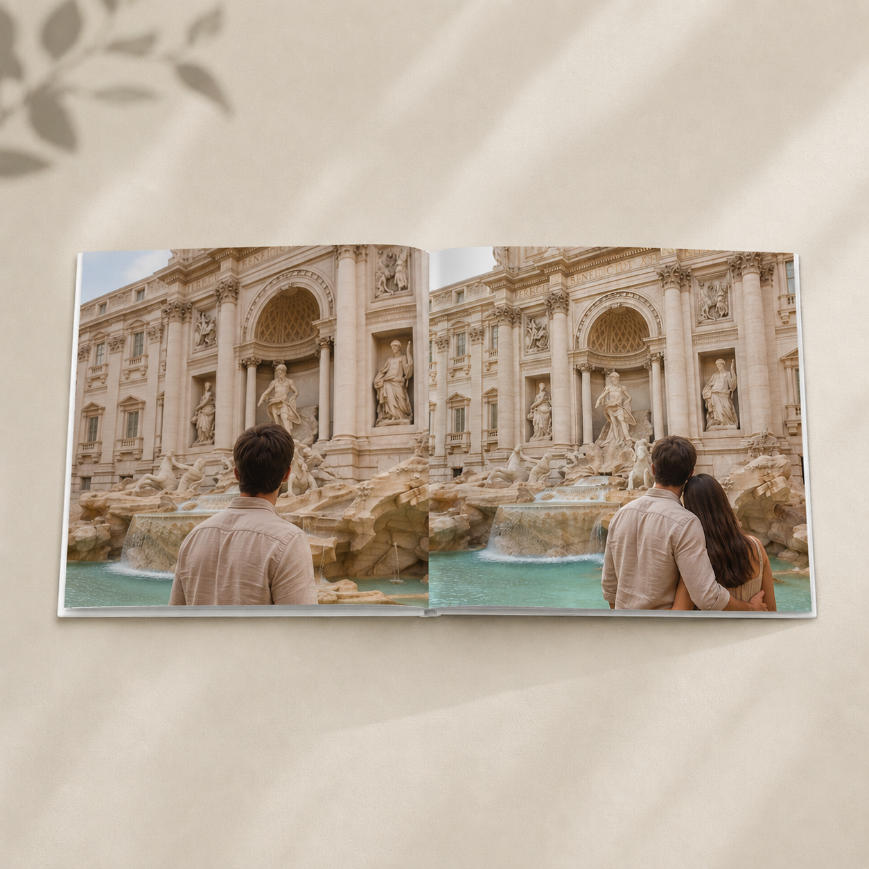 Custom Rome Photo Book | Personalized Hardcover  Travel Keepsake | 24 Pages | 3 Cover Colors