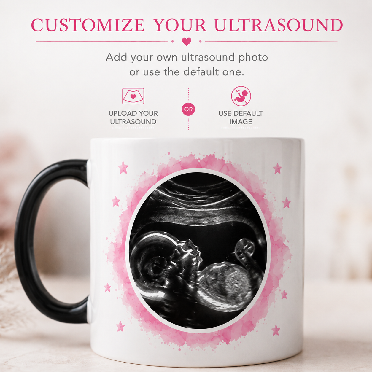 Gender Reveal Magic Mug | Personalized Ultrasound Baby Reveal Coffee Mug |  It's a Boy Girl Gift | Color Changing 11oz