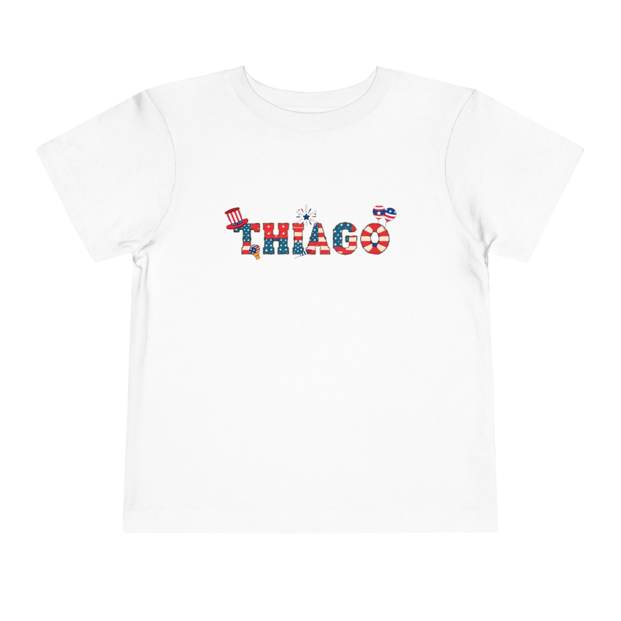 Custom 4th of July Toddler Shirt | Personalized Name Kids Tee | Patriotic USA Toddler Gift | AURIA CUSTOM PRINTS custom personalized gift - AURIA CUSTOM PRINTS