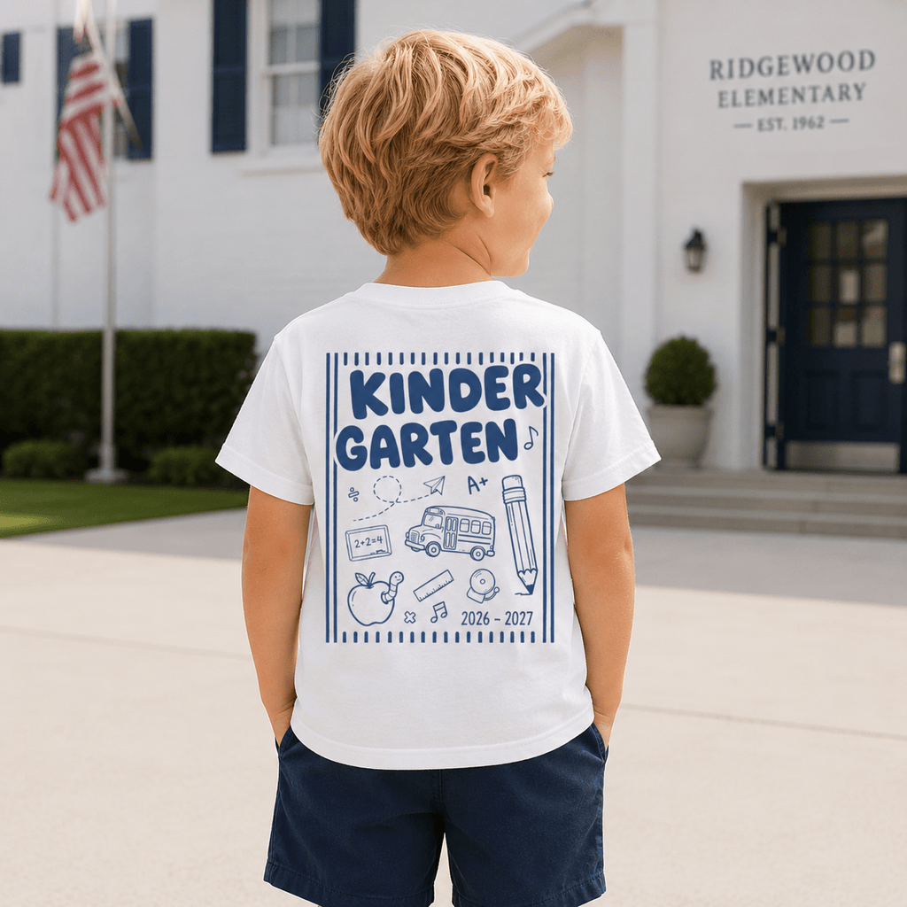 Custom Back to School Shirt for Kids – Personalized Name, Kindergarten Toddler Tee, Sizes up to 6T custom personalized gift - AURIA CUSTOM PRINTS