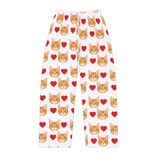 Custom Cat Face Pajama Pants – Personalized Cat Lover Gift custom personalized gift - AURIA CUSTOM PRINTS