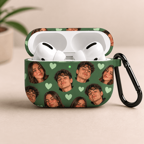 Custom Couple AirPods Case | Personalized Photo Heart AirPods Cover | Funny Couple Gift | Valentine Gift All Models custom personalized gift - AURIA CUSTOM PRINTS