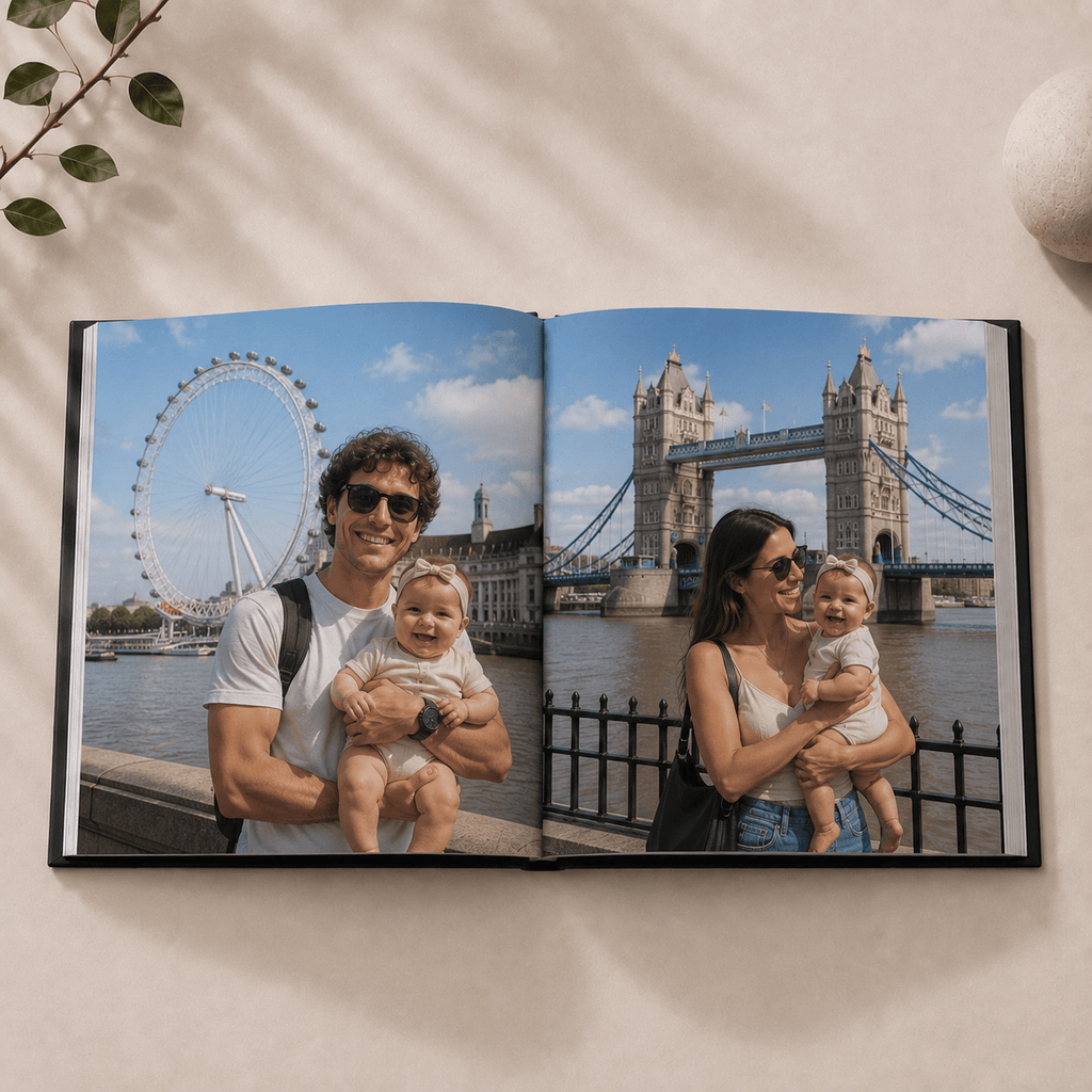 Custom London Photo Book | Personalized Hardcover Travel Keepsake | 24 Pages | 3 Iconic Cover Designs custom personalized gift - AURIA CUSTOM PRINTS
