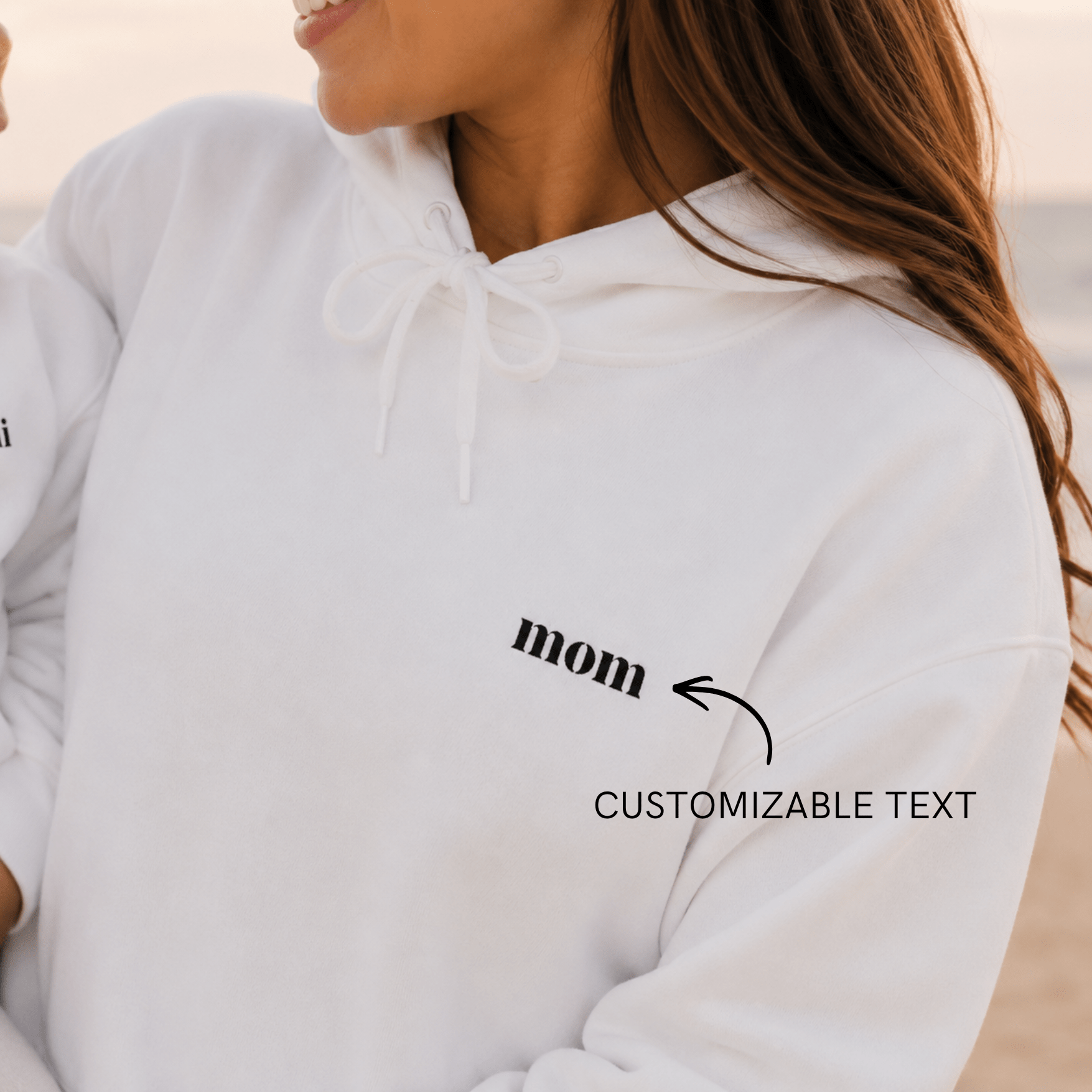 Custom Mom Hoodie | Personalized Embroidered Chest & Sleeve | Matching Mom Mini Set | Mom Gift S-3XL custom personalized gift - AURIA CUSTOM PRINTS
