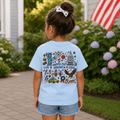 Custom Name 4th of July Toddler Shirt | Personalized USA Icons Tee for Boys and Girls, Sizes 2T–6T custom personalized gift - AURIA CUSTOM PRINTS