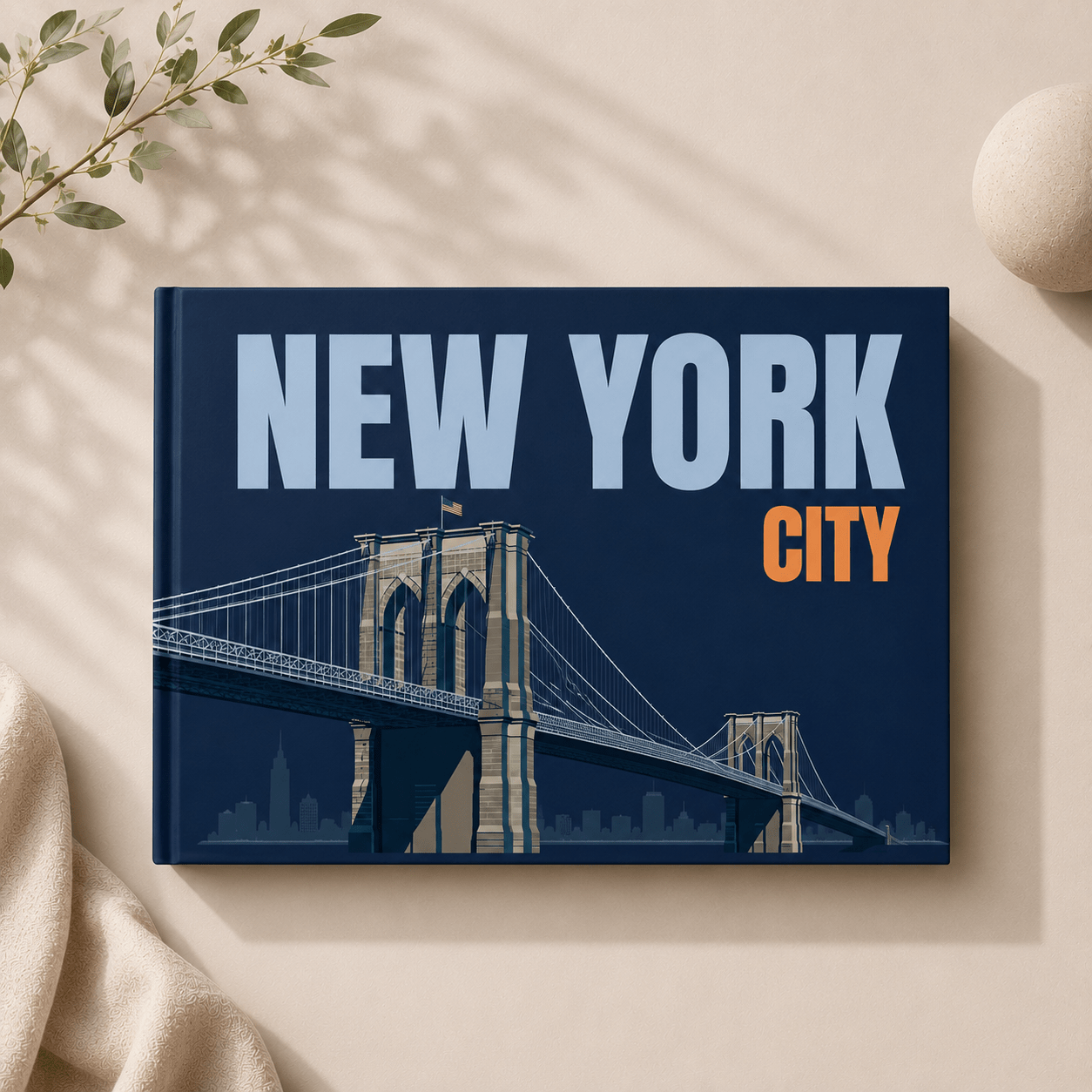Custom New York Photo Book | Personalized Hardcover Travel Keepsake | 24 Pages | 3 Iconic NYC Covers custom personalized gift - AURIA CUSTOM PRINTS