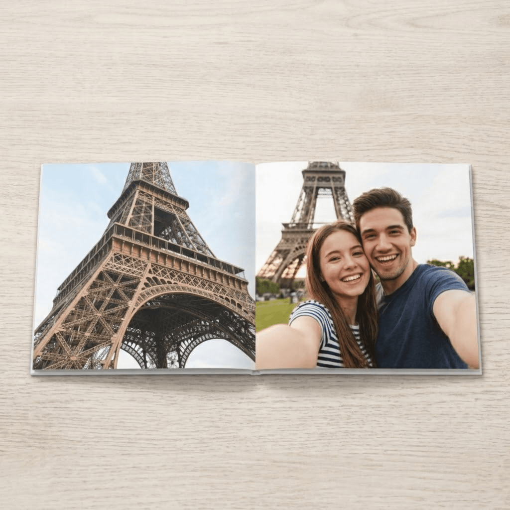 Custom Paris Photo Book | Personalized Hardcover Travel Keepsake | 24 Pages | 3 Cover Color custom personalized gift - AURIA CUSTOM PRINTS