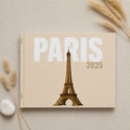 Custom Paris Photo Book | Personalized Hardcover Travel Keepsake | 24 Pages | 3 Cover Color custom personalized gift - AURIA CUSTOM PRINTS