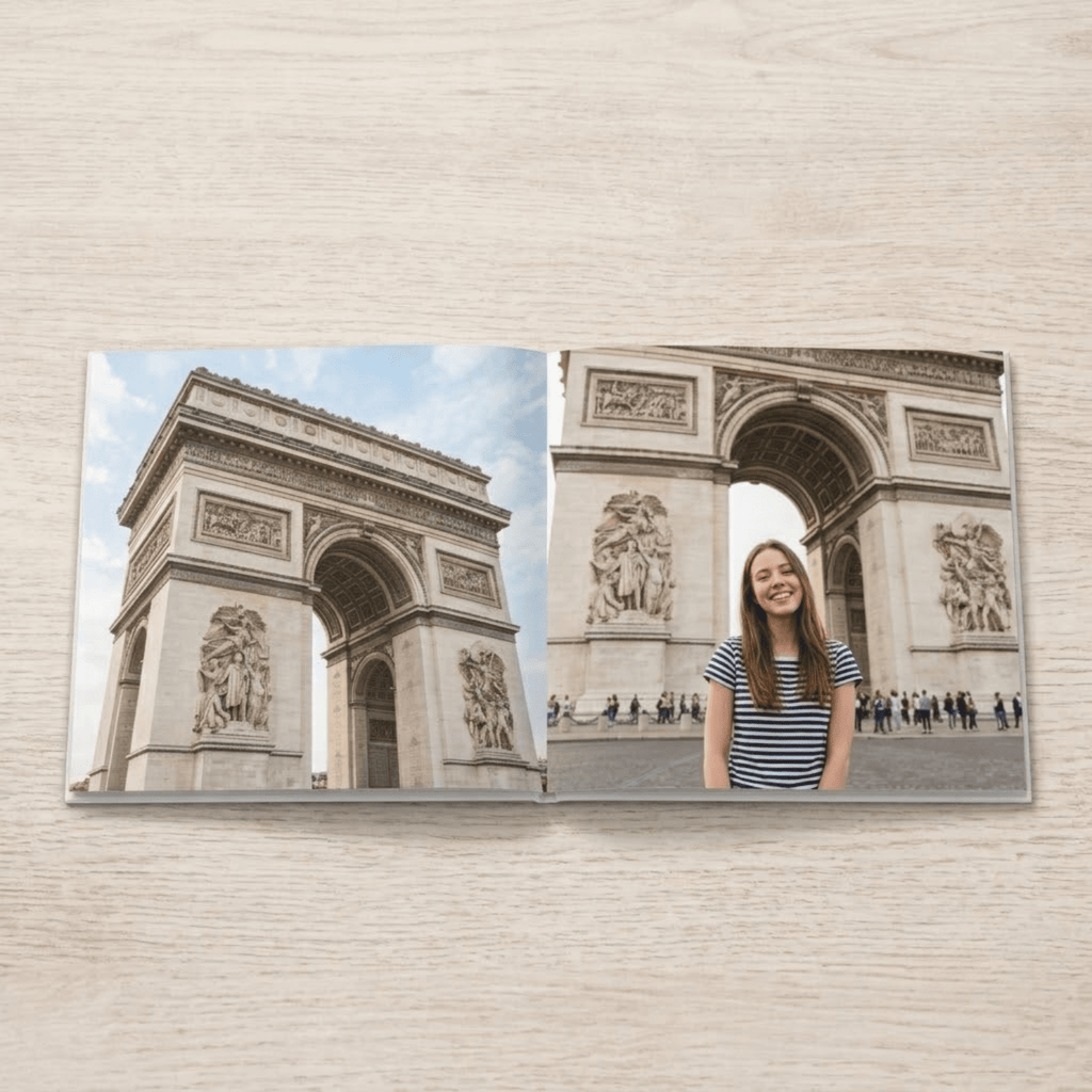 Custom Paris Photo Book | Personalized Hardcover Travel Keepsake | 24 Pages | 3 Cover Color custom personalized gift - AURIA CUSTOM PRINTS