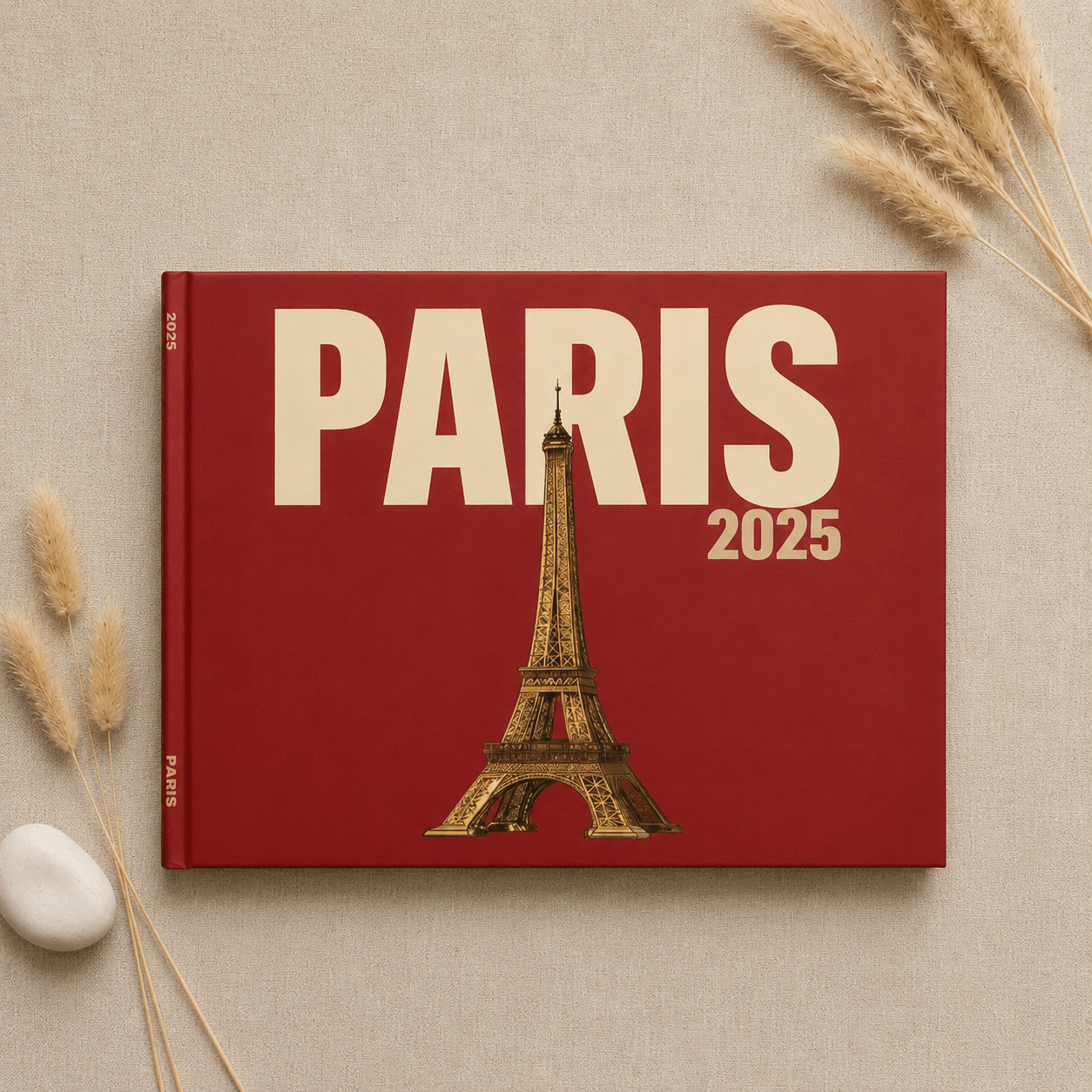 Custom Paris Photo Book | Personalized Hardcover Travel Keepsake | 24 Pages | 3 Cover Color custom personalized gift - AURIA CUSTOM PRINTS