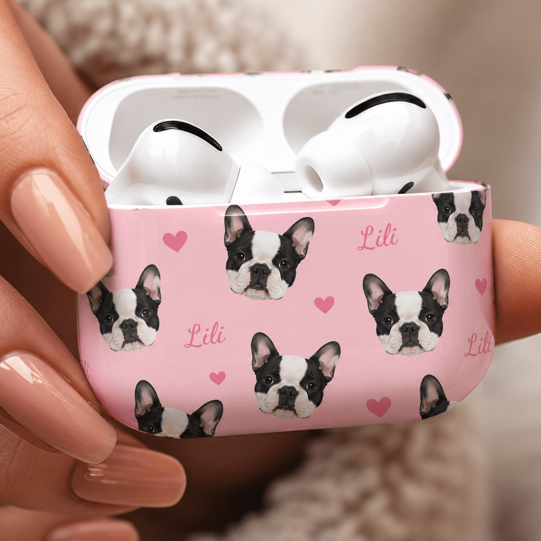 Custom Pet AirPods Case | Personalized Dog Cat Photo Name AirPods Cover | Pet Lover Gift | All Models custom personalized gift - AURIA CUSTOM PRINTS