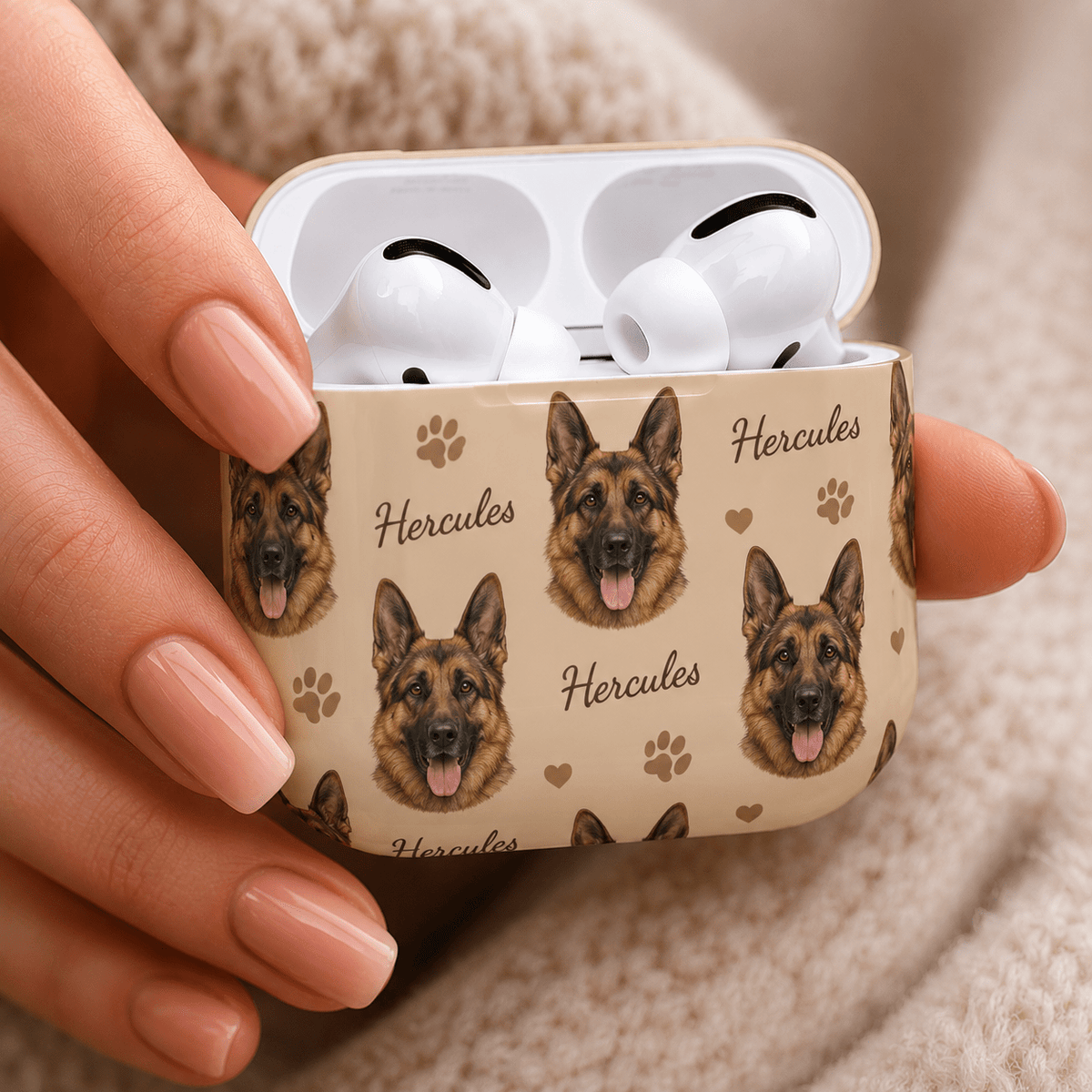 Custom Pet AirPods Case | Personalized Dog Cat Photo Name AirPods Cover | Pet Lover Gift | All Models custom personalized gift - AURIA CUSTOM PRINTS