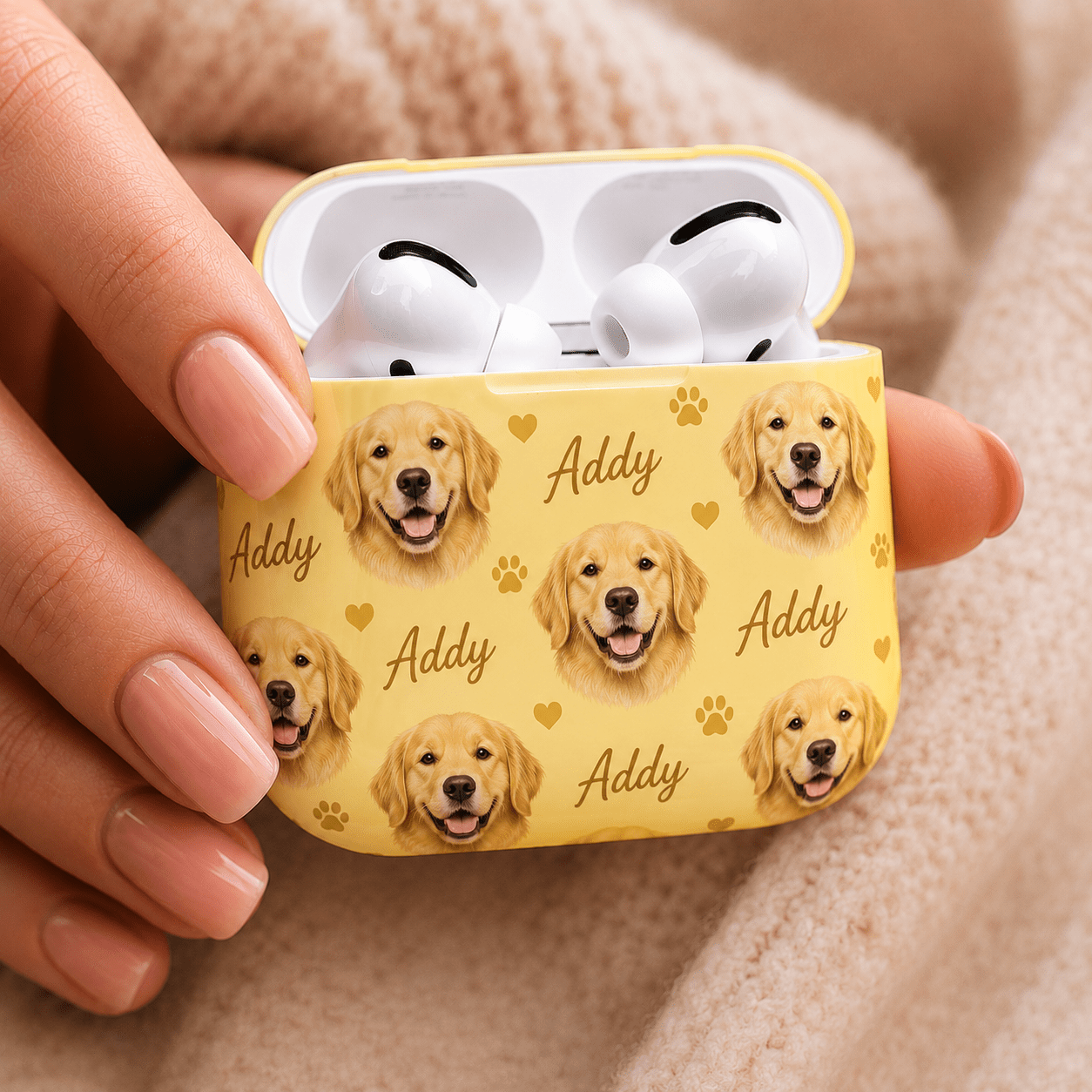 Custom Pet AirPods Case | Personalized Dog Cat Photo Name AirPods Cover | Pet Lover Gift | All Models custom personalized gift - AURIA CUSTOM PRINTS