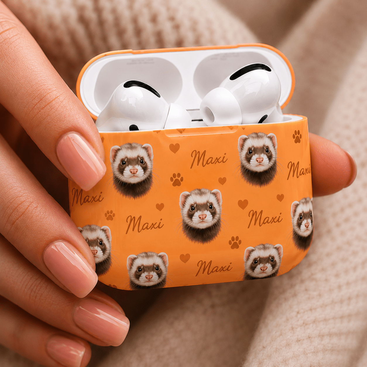 Custom Pet AirPods Case | Personalized Dog Cat Photo Name AirPods Cover | Pet Lover Gift | All Models custom personalized gift - AURIA CUSTOM PRINTS