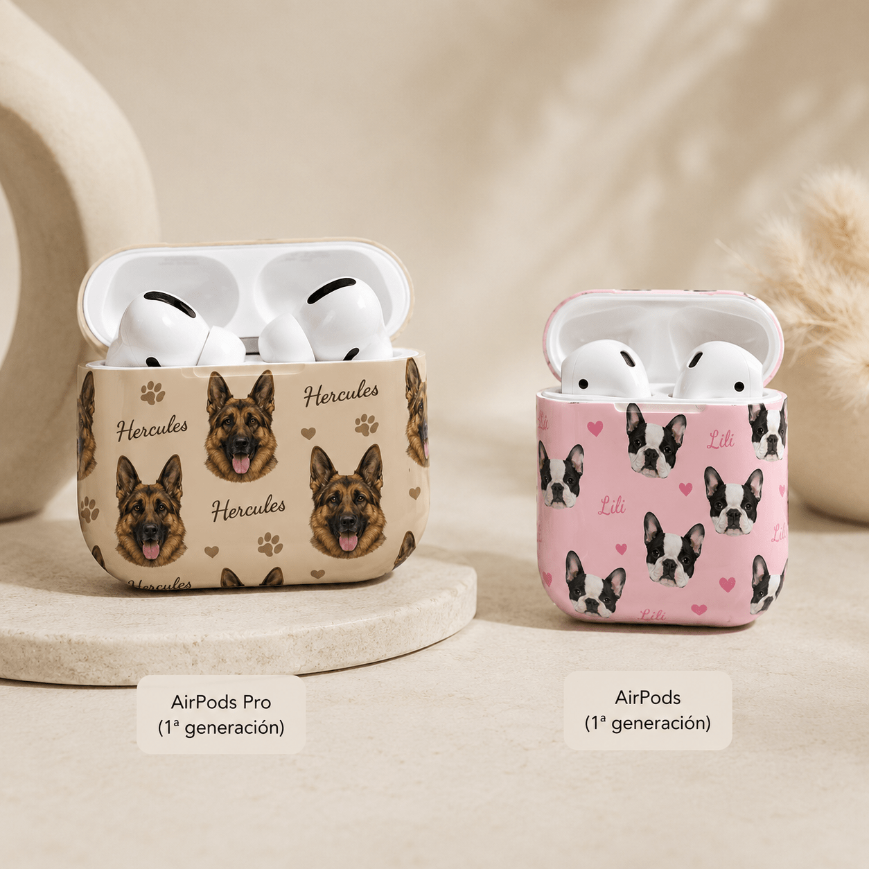Custom Pet AirPods Case | Personalized Dog Cat Photo Name AirPods Cover | Pet Lover Gift | All Models custom personalized gift - AURIA CUSTOM PRINTS