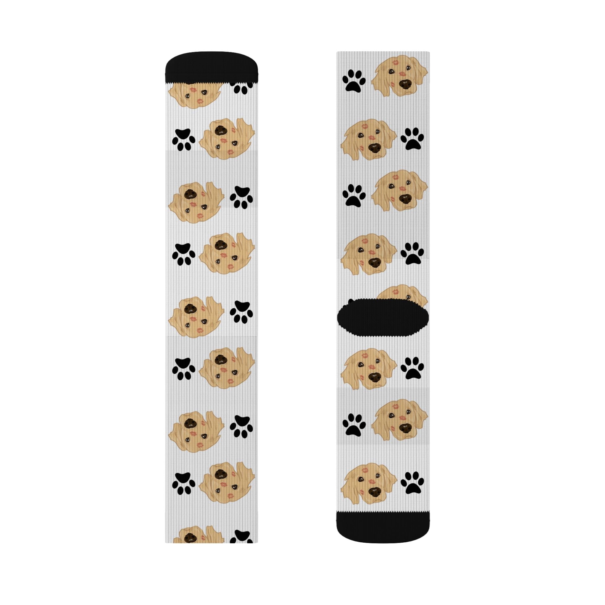 Custom Pet Face Crew Socks | Paw Print Sublimation Socks custom personalized gift - AURIA CUSTOM PRINTS