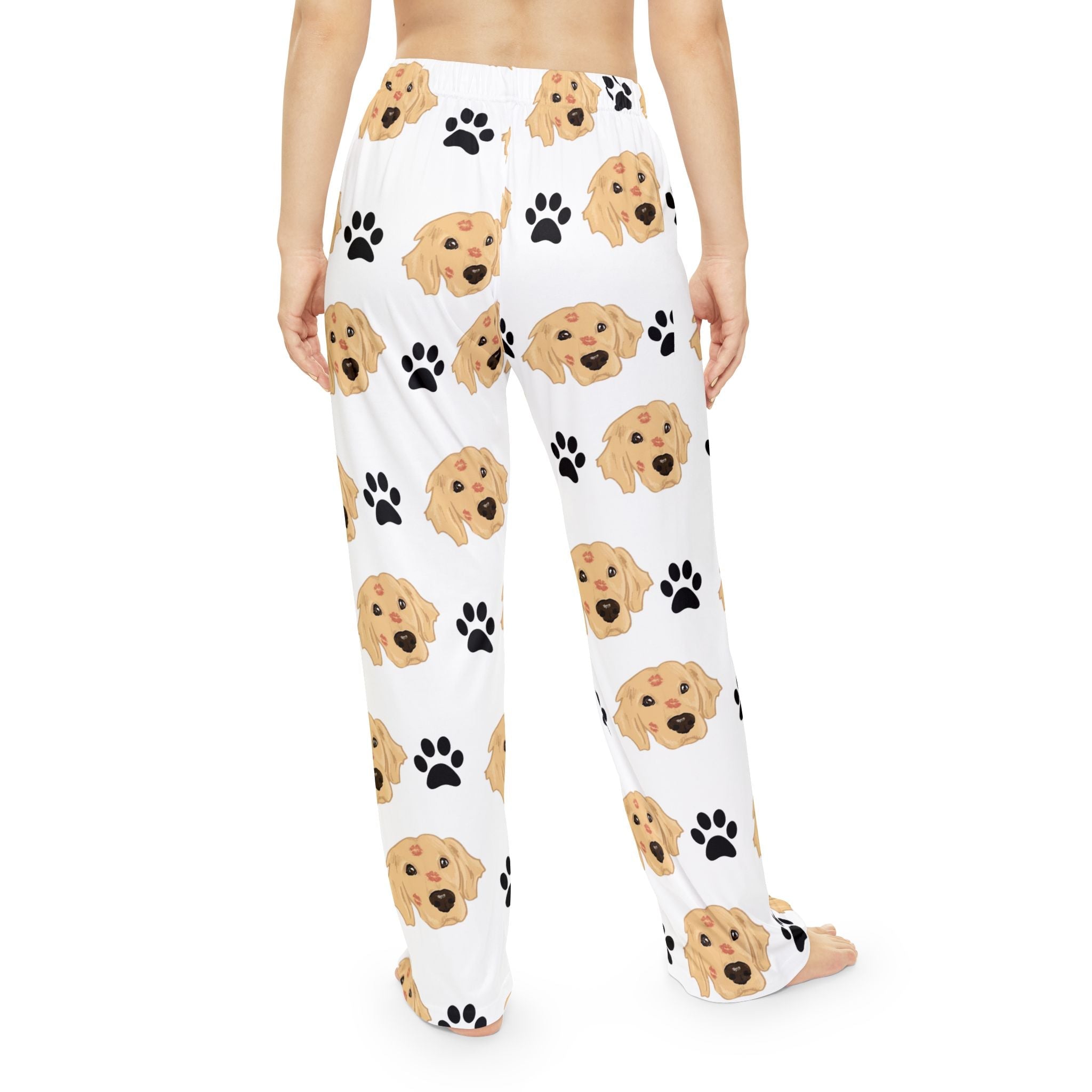 Custom Pet Face Pajama Pants | Paw Print Women's Loungewear custom personalized gift - AURIA CUSTOM PRINTS