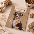 Custom Pet Health & Care Journal | Personalized Cover with Photo & Name, 24-Page Dog Cat Record Book custom personalized gift - AURIA CUSTOM PRINTS