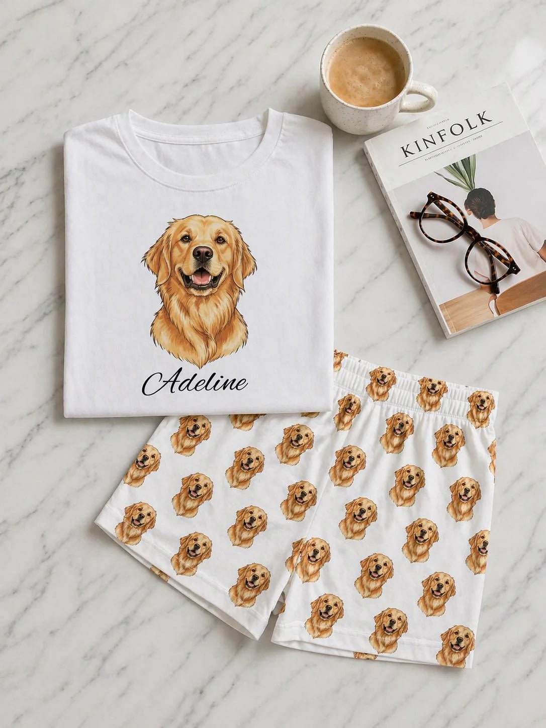 Custom Pet Portrait Pajamas | Personalized Dog Cat Sleepwear Gift custom personalized gift - AURIA CUSTOM PRINTS