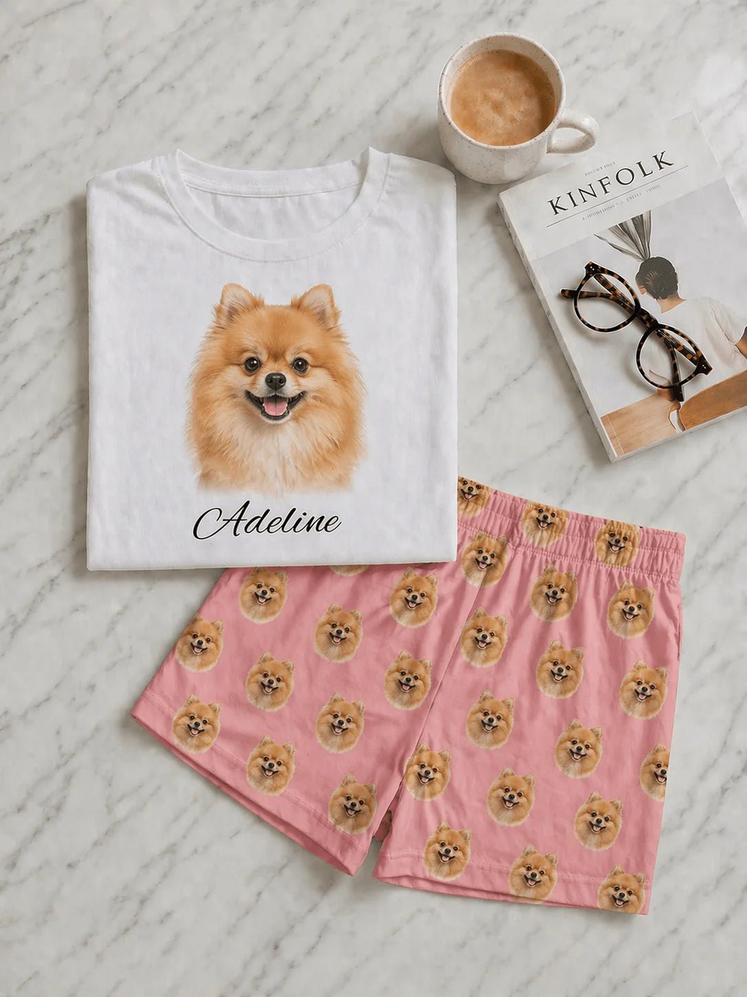 Custom Pet Portrait Pajamas | Personalized Dog Cat Sleepwear Gift custom personalized gift - AURIA CUSTOM PRINTS