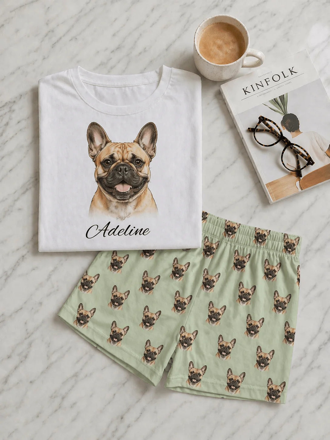 Custom Pet Portrait Pajamas | Personalized Dog Cat Sleepwear Gift