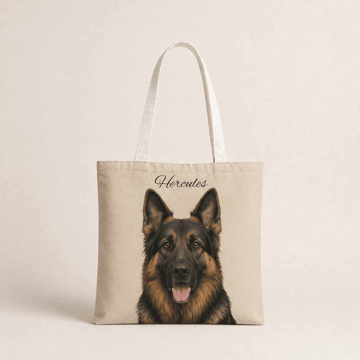 Custom Pet Tote Bag | Personalized Pet Illustration Canvas Tote custom personalized gift - AURIA CUSTOM PRINTS