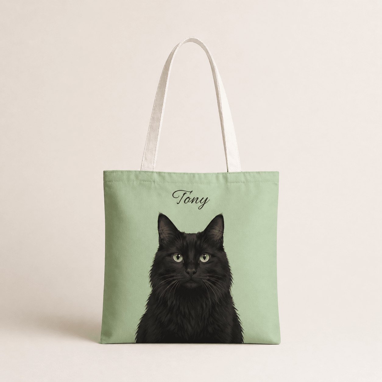 Custom Pet Tote Bag | Personalized Pet Illustration Canvas Tote custom personalized gift - AURIA CUSTOM PRINTS
