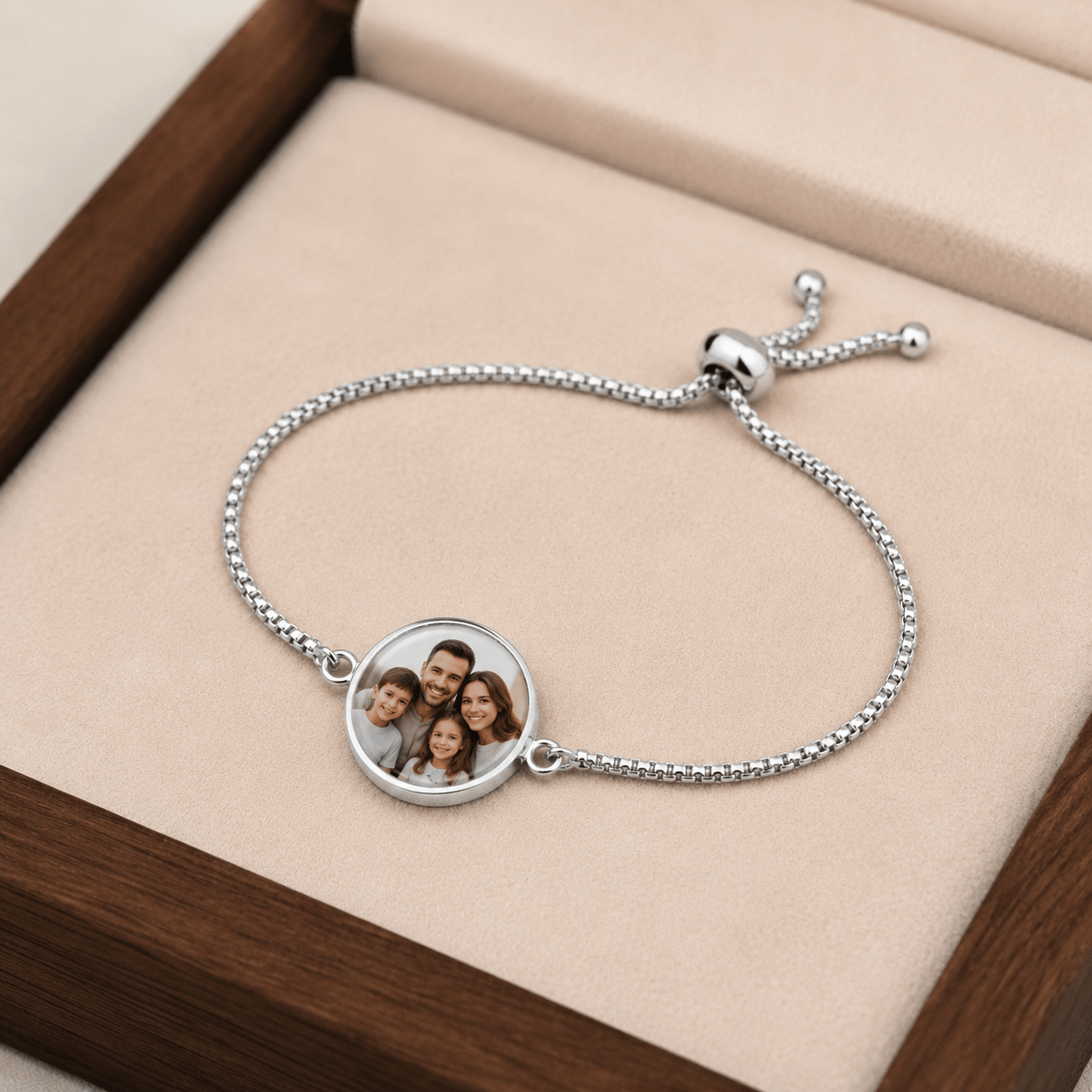 Custom Photo Charm Bracelet | Personalized Gift for Mom or Dad with Kids Photo custom personalized gift - AURIA CUSTOM PRINTS