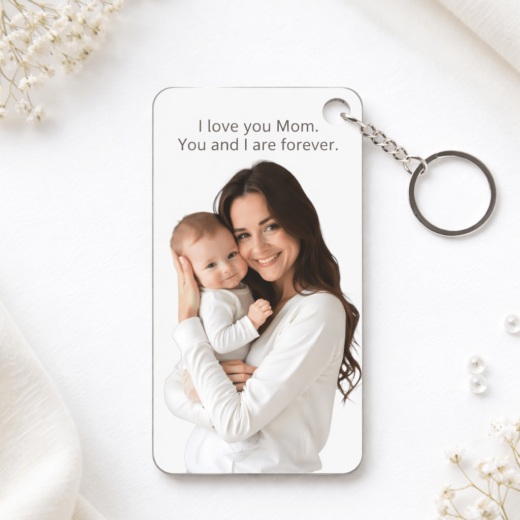 Custom Photo Keychain – Personalized Acrylic Keepsake custom personalized gift - AURIA CUSTOM PRINTS