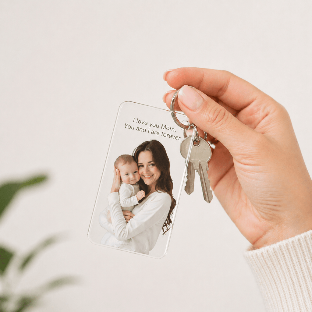 Custom Photo Keychain – Personalized Acrylic Keepsake custom personalized gift - AURIA CUSTOM PRINTS
