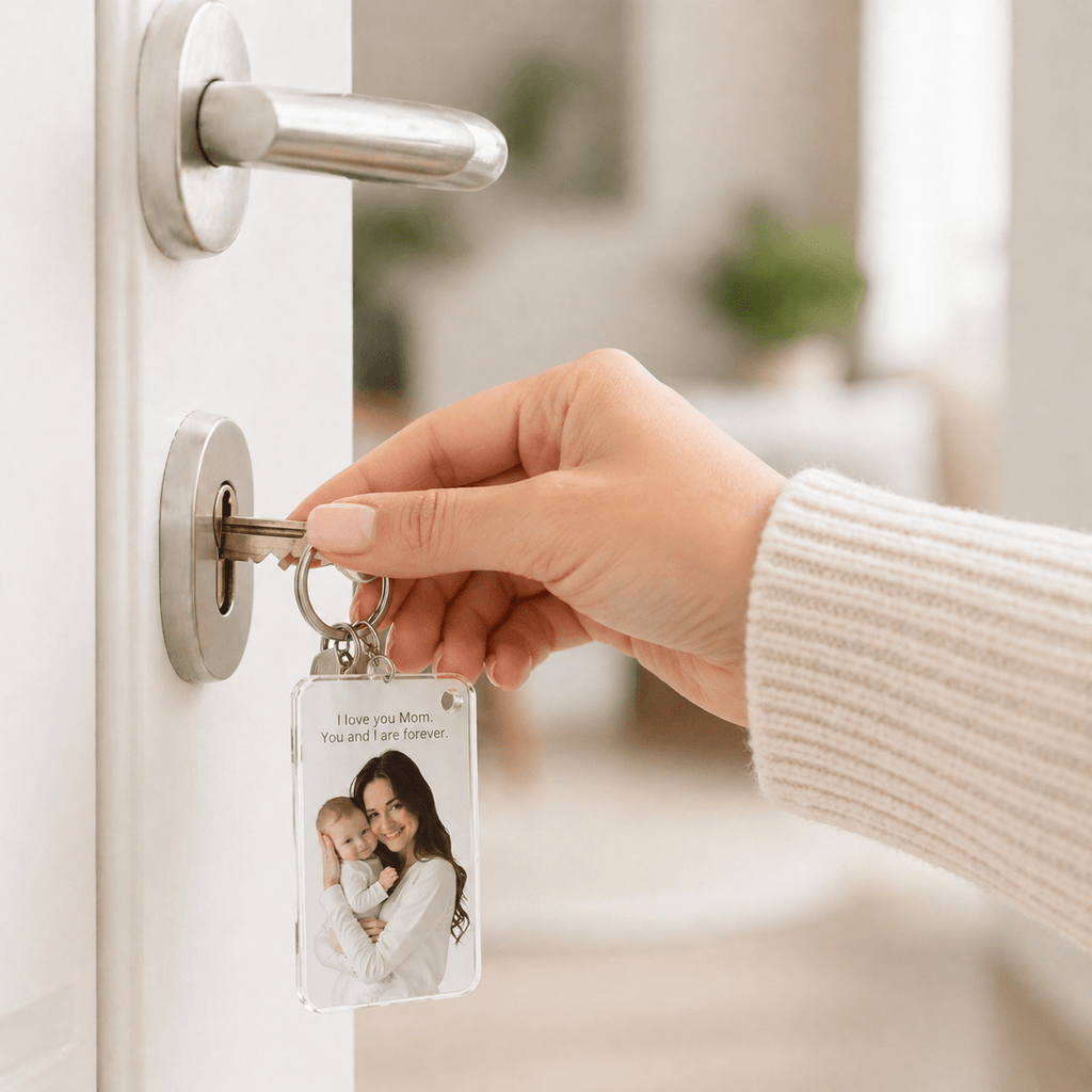 Custom Photo Keychain – Personalized Acrylic Keepsake custom personalized gift - AURIA CUSTOM PRINTS