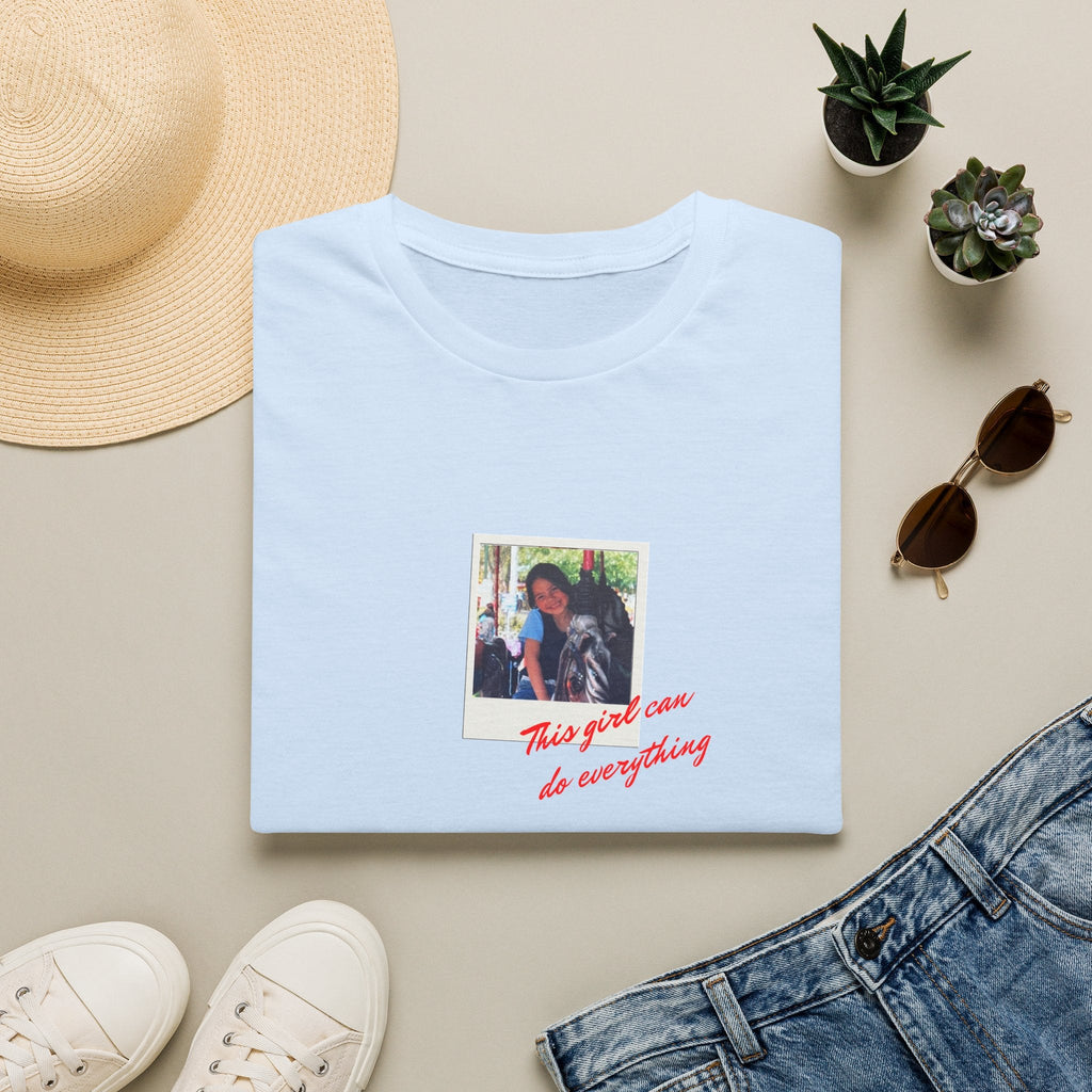 Custom Photo Shirt for Women | Personalized Polaroid Tee with Photo and Custom Text, Gift for Her custom personalized gift - AURIA CUSTOM PRINTS