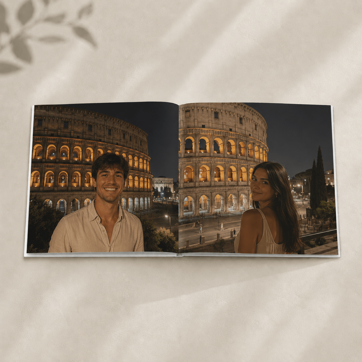 Custom Rome Photo Book | Personalized Hardcover Travel Keepsake | 24 Pages | 3 Cover Colors custom personalized gift - AURIA CUSTOM PRINTS