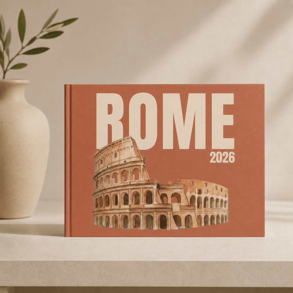 Custom Rome Photo Book | Personalized Hardcover Travel Keepsake | 24 Pages | 3 Cover Colors custom personalized gift - AURIA CUSTOM PRINTS