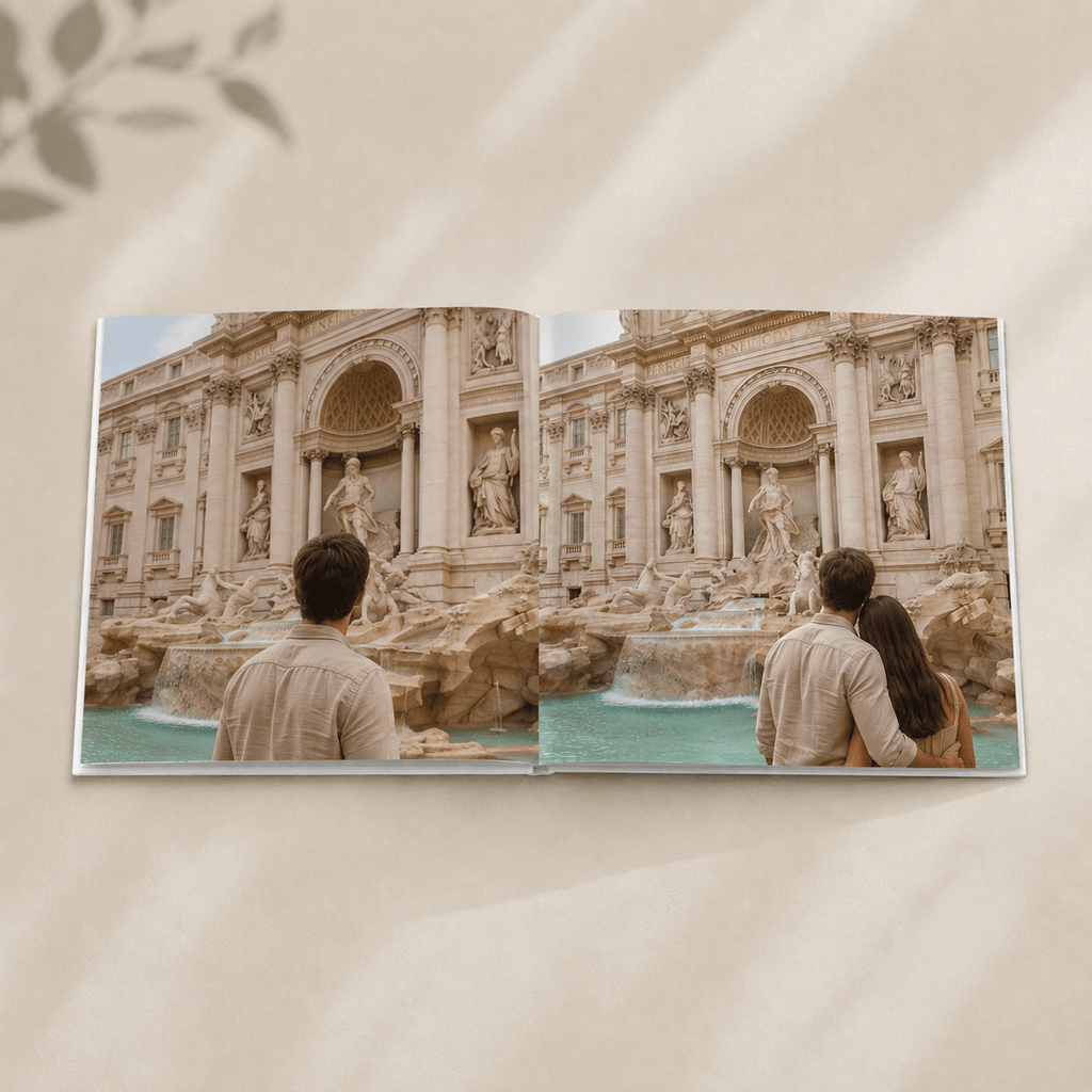 Custom Rome Photo Book | Personalized Hardcover Travel Keepsake | 24 Pages | 3 Cover Colors custom personalized gift - AURIA CUSTOM PRINTS