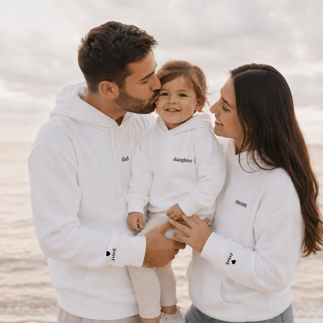 Custom Toddler Hoodie | Personalized Mini Name Kids Pullover | Matching Family Set | Mom Dad Mini 2T-5T custom personalized gift - AURIA CUSTOM PRINTS