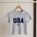 Custom USA Baby Tee | Personalized Est. Year | World Cup 2026 American Soccer Shirt custom personalized gift - AURIA CUSTOM PRINTS