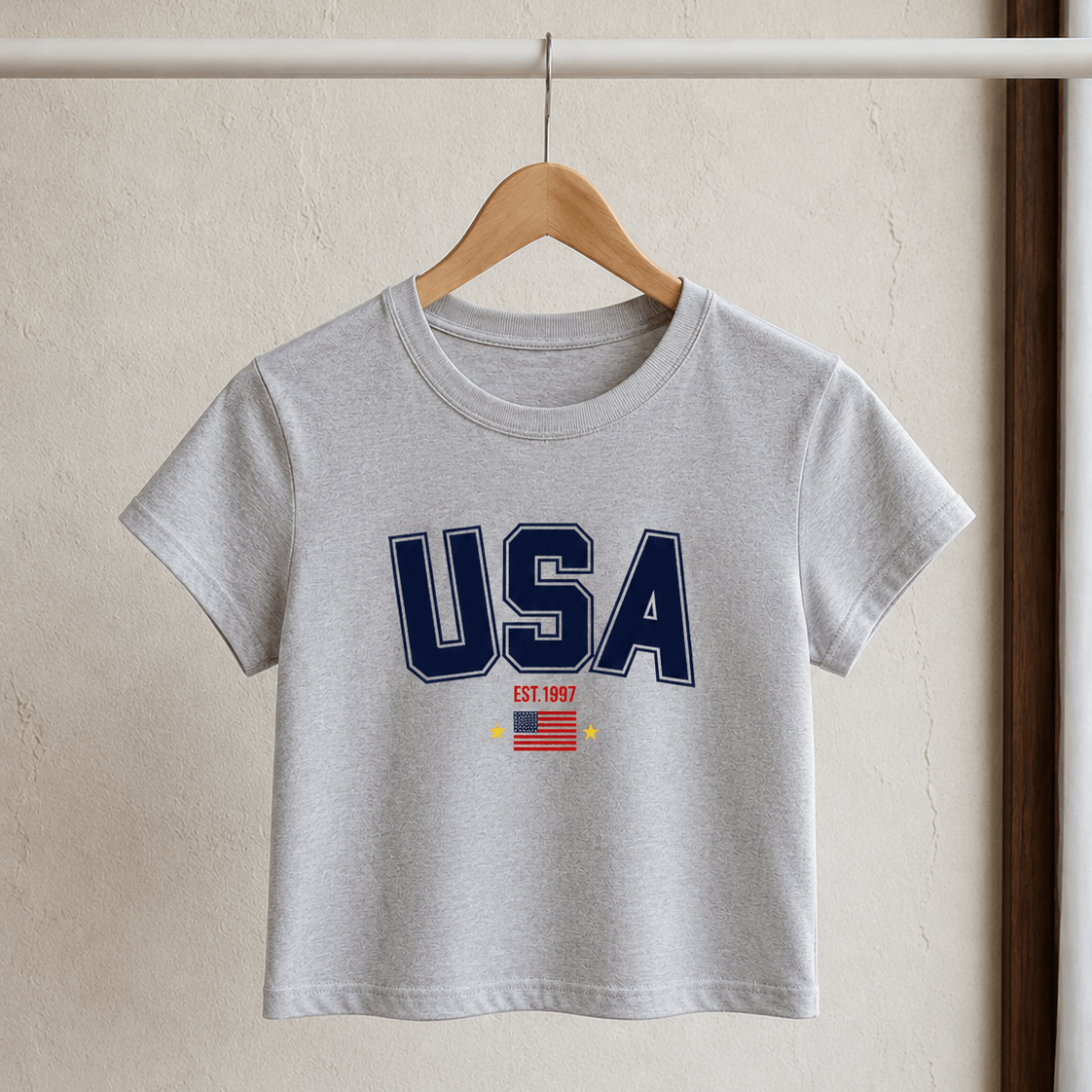 Custom USA Baby Tee | Personalized Est. Year | World Cup 2026 American Soccer Shirt custom personalized gift - AURIA CUSTOM PRINTS