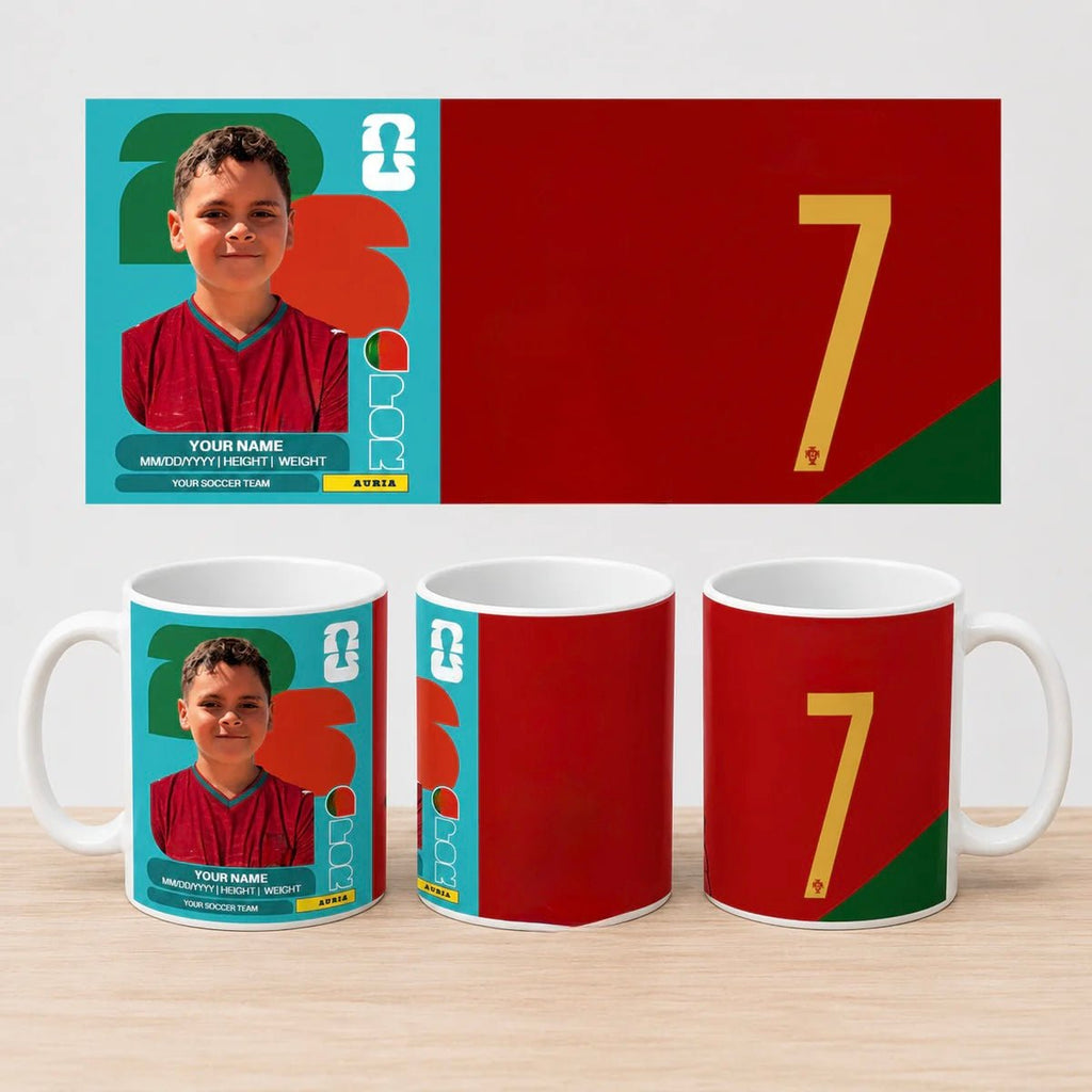 Custom World Cup 2026 Soccer Card Mug | Personalized Player Card Coffee Mug | Soccer Fan Gift | Custom Football Mug | 11oz 15oz custom personalized gift - AURIA CUSTOM PRINTS
