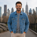 Custom Photo Denim Jacket for Dad | Best Dad Ever Personalized Kids Photo Jacket, Father's Day Gift