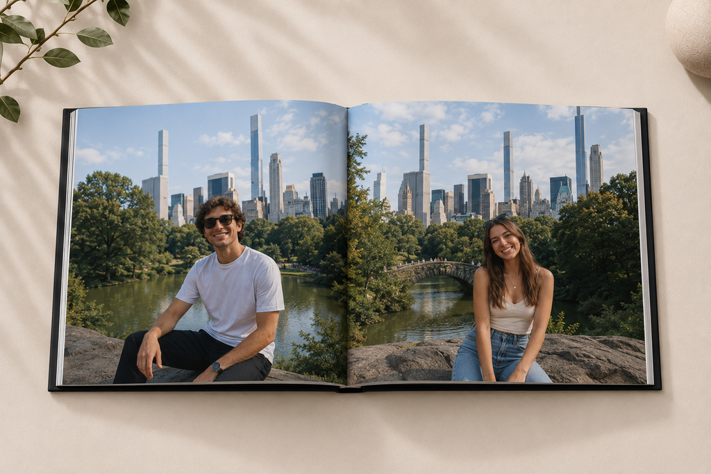 Custom New York Photo Book | Personalized Hardcover Travel Keepsake | 24 Pages | 3 Iconic NYC Covers