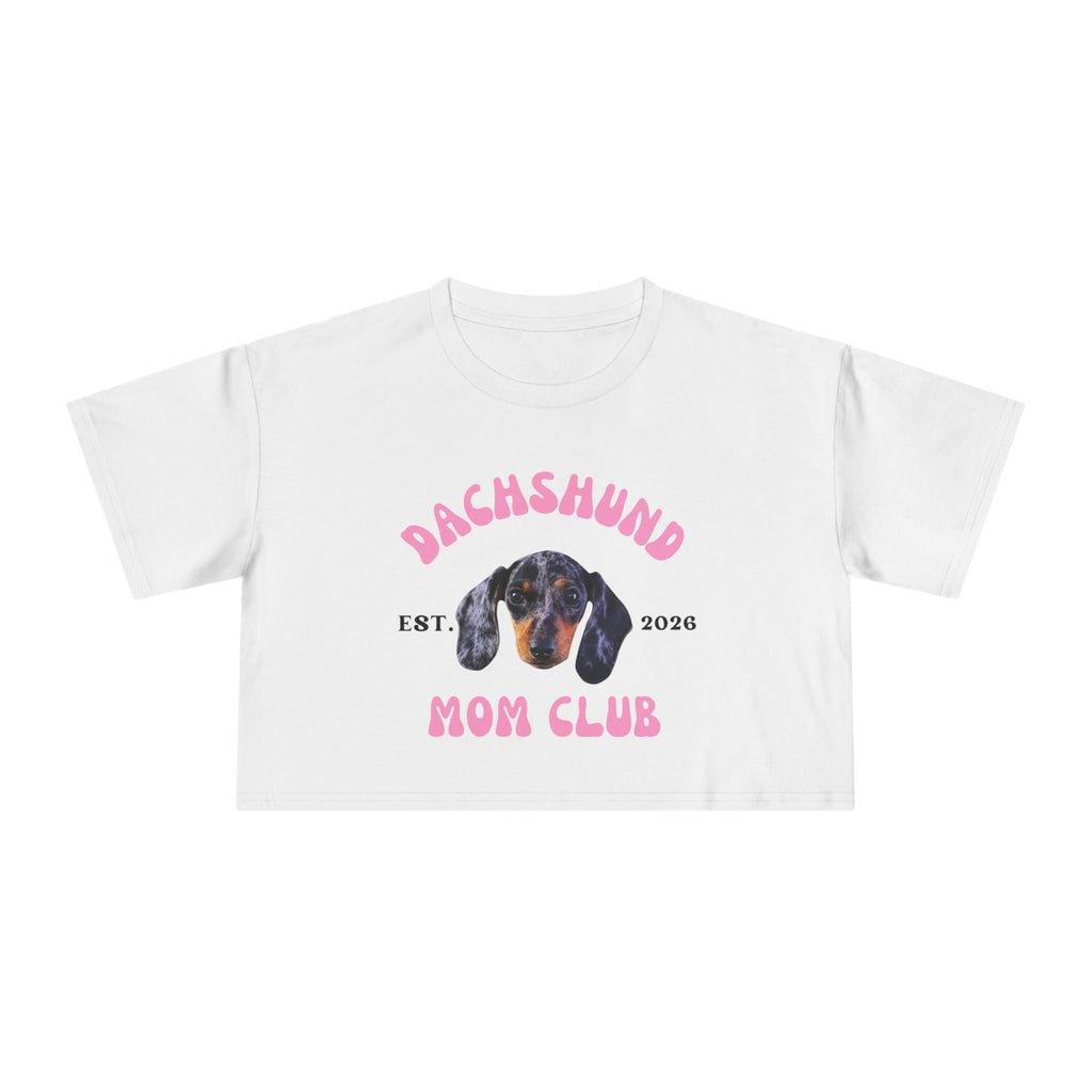 Dog Mom Club Crop Tee | Personalized Breed & Est Year Shirt | Dog Lover Gift XS-2XL custom personalized gift - AURIA CUSTOM PRINTS