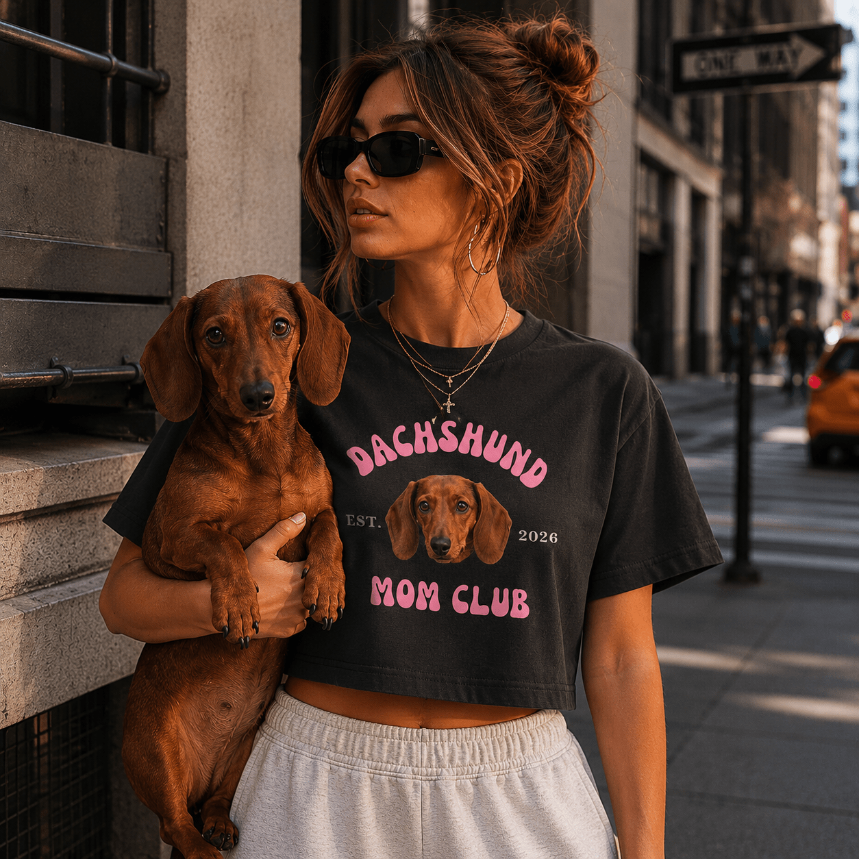 Dog Mom Club Crop Tee | Personalized Breed & Est Year Shirt | Dog Lover Gift XS-2XL custom personalized gift - AURIA CUSTOM PRINTS