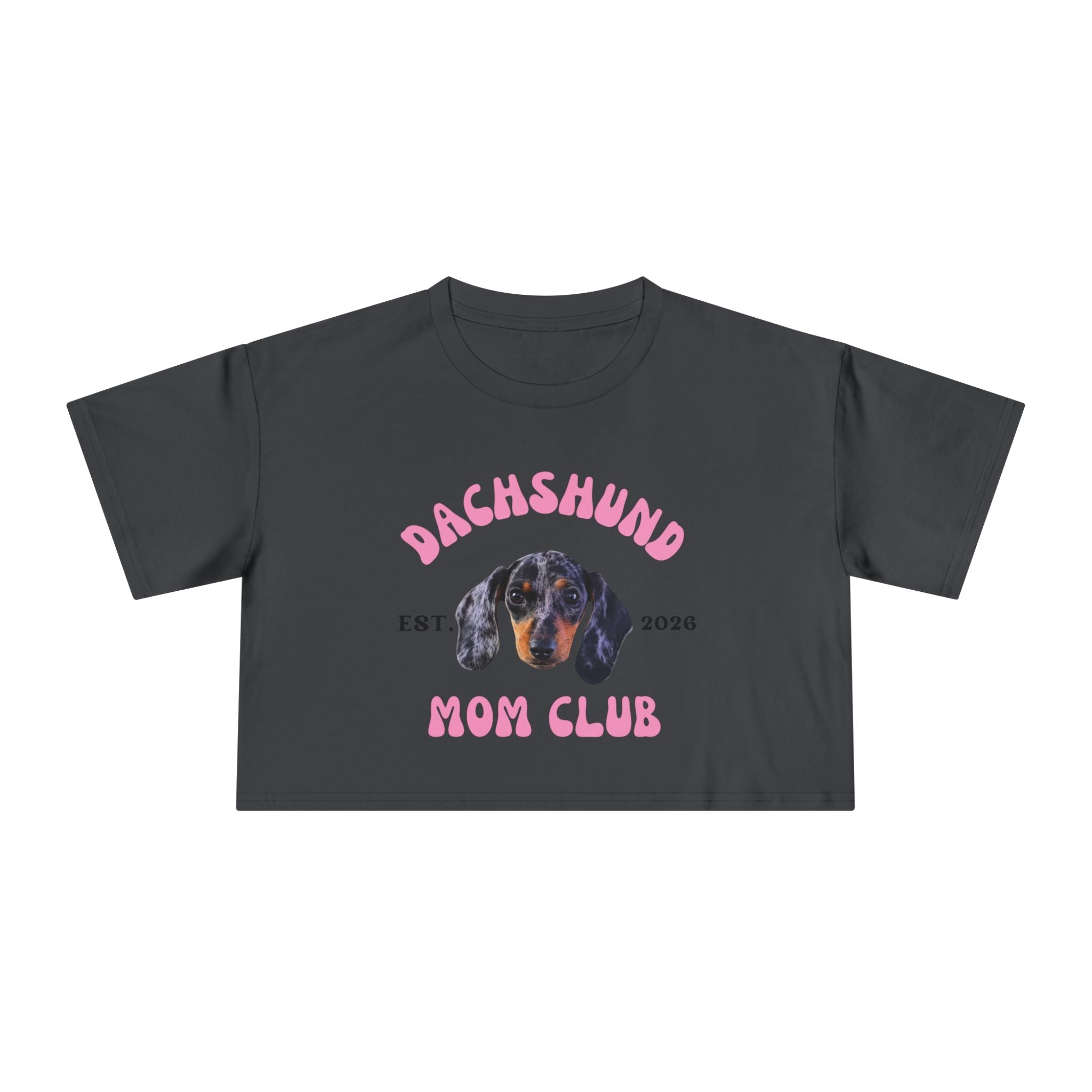 Dog Mom Club Crop Tee | Personalized Breed & Est Year Shirt | Dog Lover Gift XS-2XL custom personalized gift - AURIA CUSTOM PRINTS